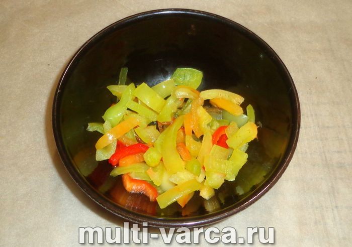Булгур із перцем у мультиварці