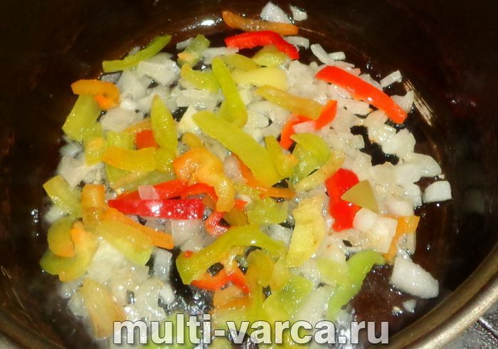 Булгур із перцем у мультиварці