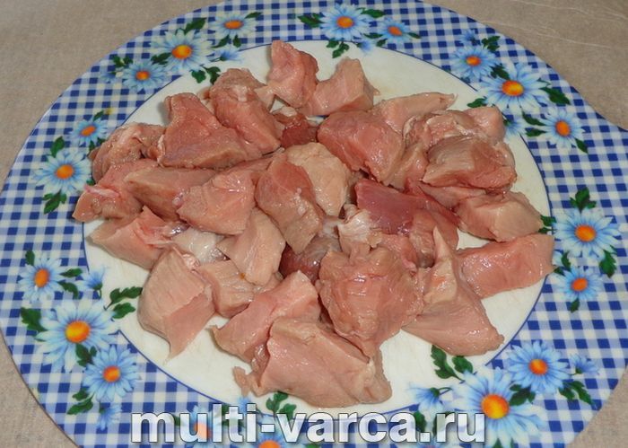 Булгур зі свининою в мультиварці
