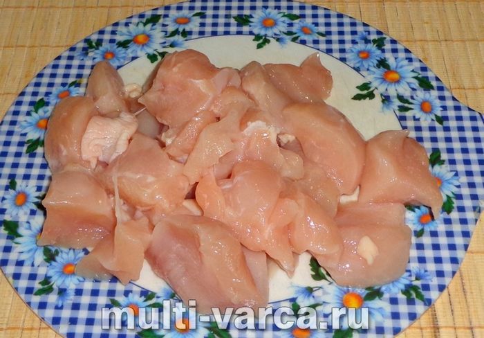 Грудка з кабачками в мультиварці