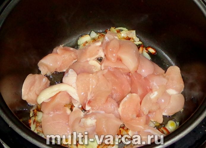 Грудка з кабачками в мультиварці