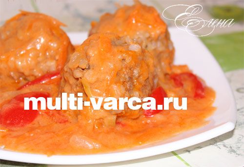Їжачки з фаршу з рисом у мультиварці