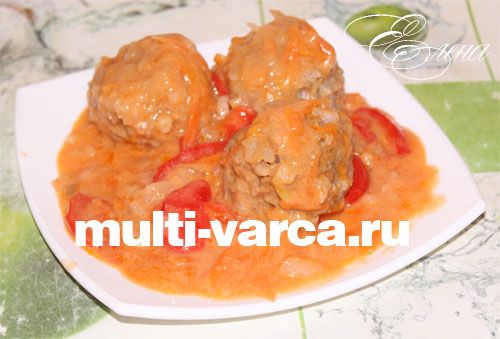 Їжачки з фаршу з рисом у мультиварці