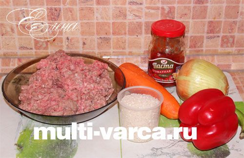 Їжачки з фаршу з рисом у мультиварці