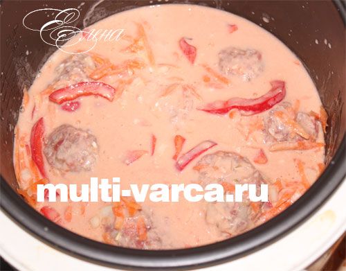 Їжачки з фаршу з рисом у мультиварці