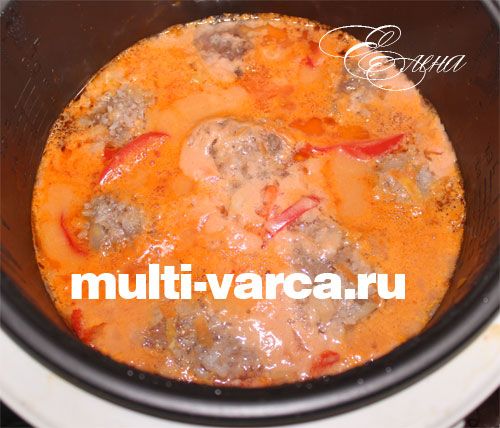 Їжачки з фаршу з рисом у мультиварці