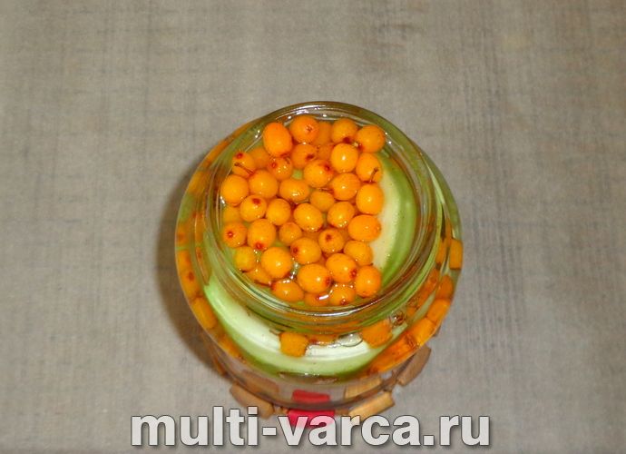Кабачки з обліпихою на зиму