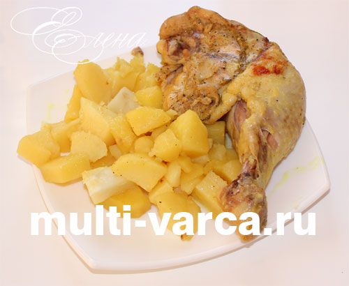 Картопля з курячими ніжками в мультиварці