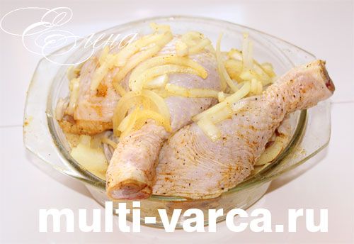 Картопля з курячими ніжками в мультиварці