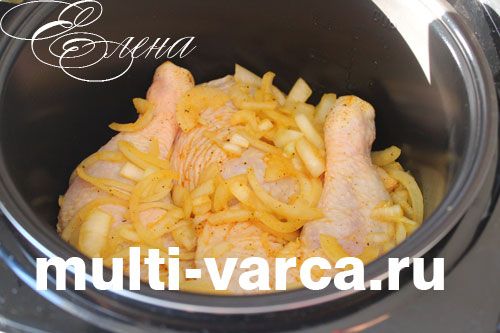 Картопля з курячими ніжками в мультиварці