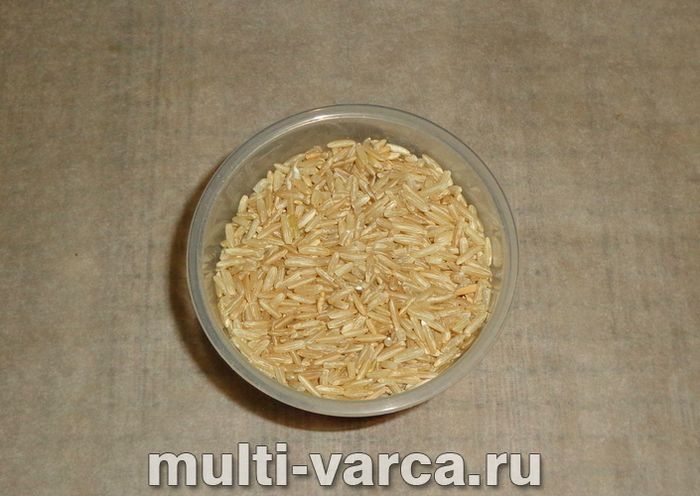 Каша з бурого рису в мультиварці