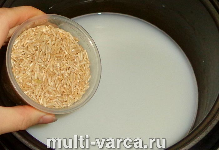 Каша з бурого рису в мультиварці