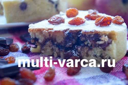 Кекс із шоколадною начинкою в мультиварці