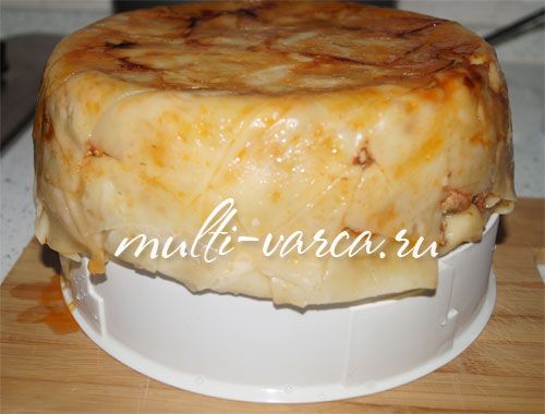 Лінива лазанья в мультиварці з макаронів Бешбармак із фаршем