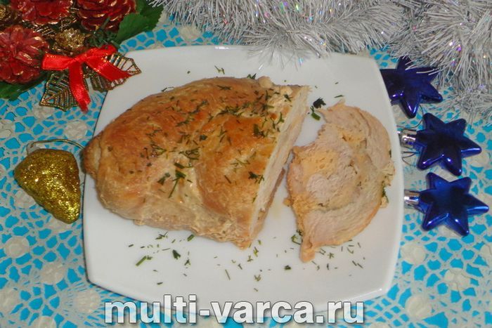 М'ясний рулет із сиром у духовці