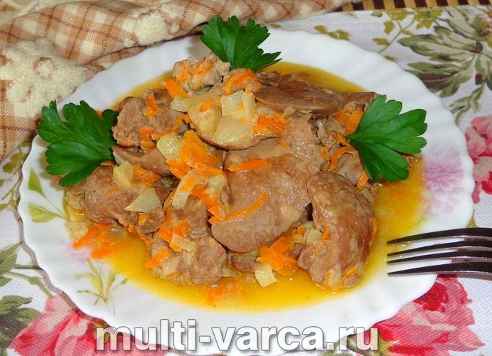 Печінка кролика в мультиварці