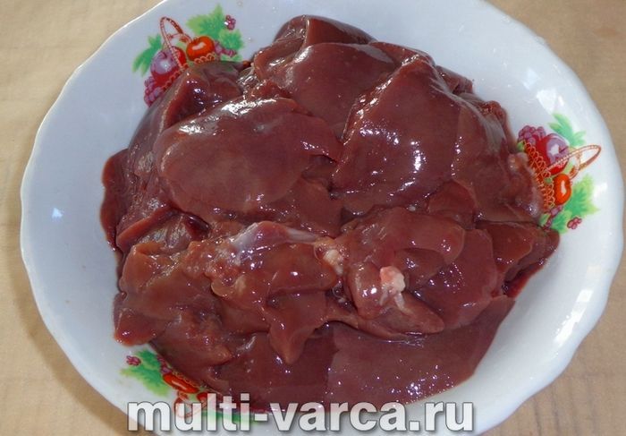 Печінка кролика в мультиварці