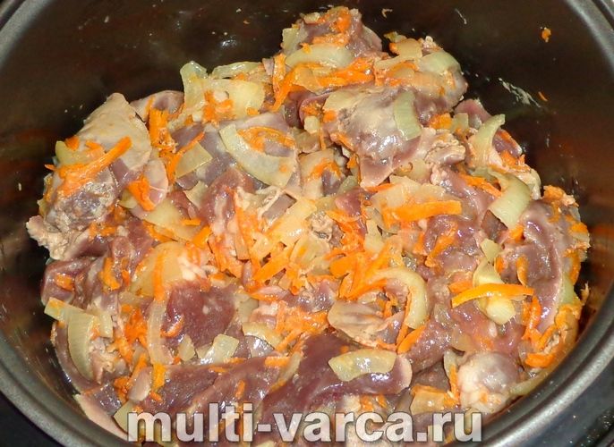 Печінка кролика в мультиварці
