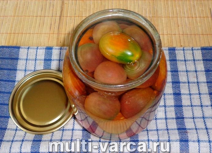 Помідори з часником на зиму