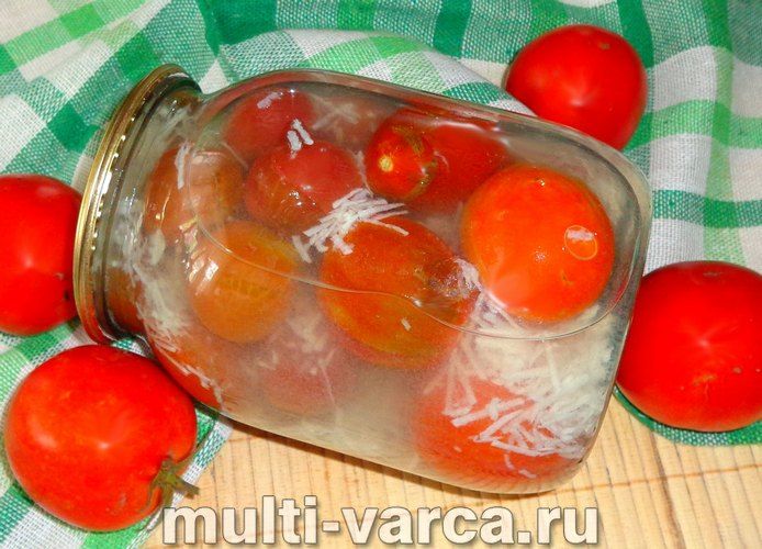 Помідори з часником на зиму