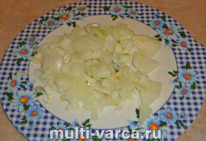 Рис із фаршем і кабачками в мультиварці