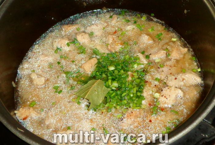Ризото з індичкою в мультиварці
