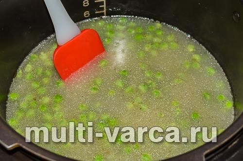 Різотто із зеленим горошком