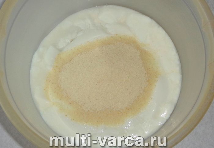 Сирна запіканка на кефірі в мультиварці