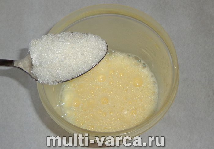 Сирна запіканка на кефірі в мультиварці