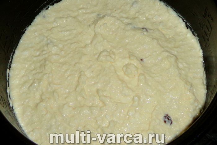 Сирна запіканка на кефірі в мультиварці