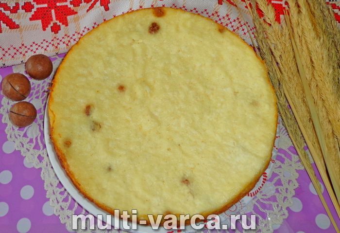 Сирна запіканка на кефірі в мультиварці
