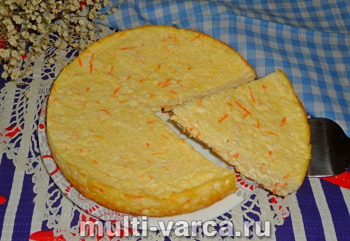 Сирно-морквяна запіканка в мультиварці
