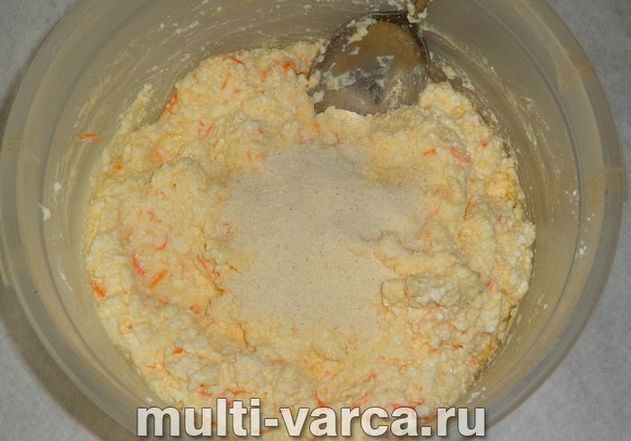 Сирно-морквяна запіканка в мультиварці