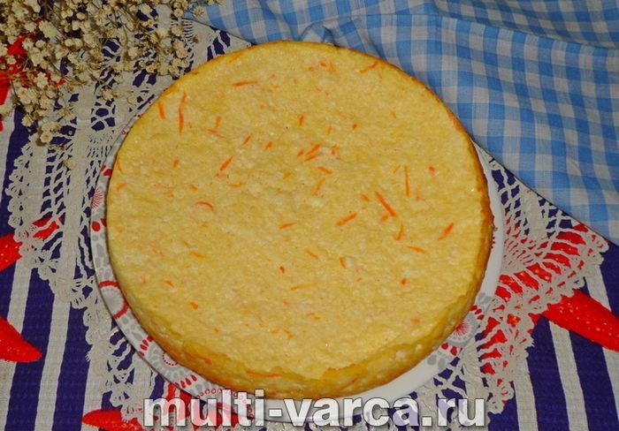 Сирно-морквяна запіканка в мультиварці
