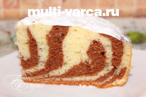 Торт «Зебра» в мультиварці