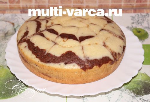 Торт «Зебра» в мультиварці