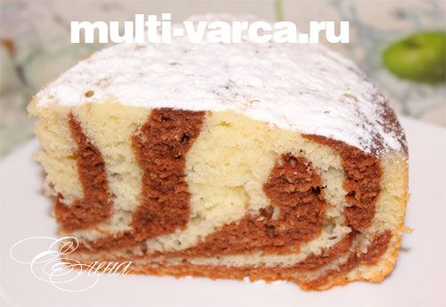 Торт «Зебра» в мультиварці