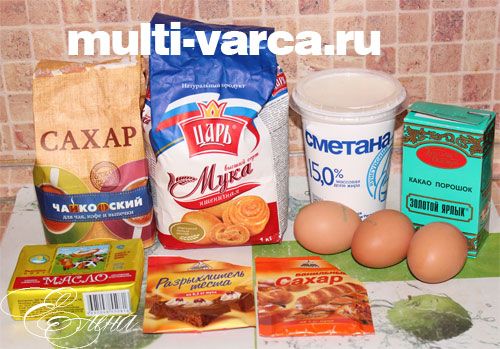 Торт «Зебра» в мультиварці