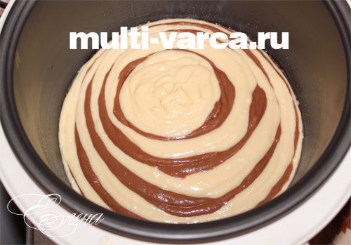 Торт «Зебра» в мультиварці