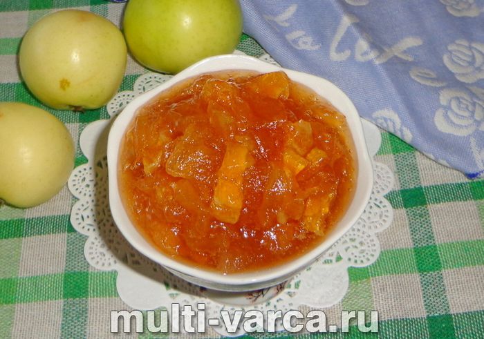 Варення з яблук з апельсином на зиму