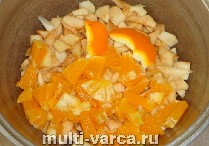 Варення з яблук з апельсином на зиму