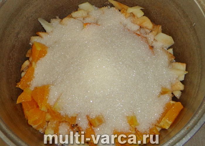 Варення з яблук з апельсином на зиму