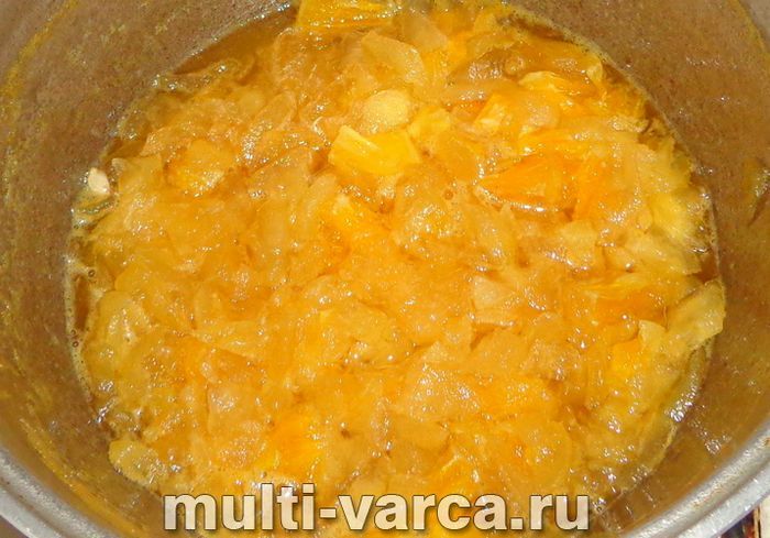 Варення з яблук з апельсином на зиму