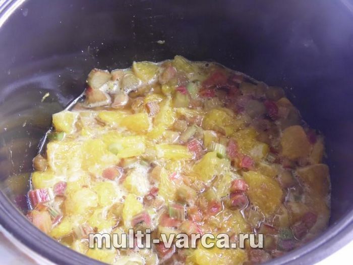 Варення з ревеню та апельсинів