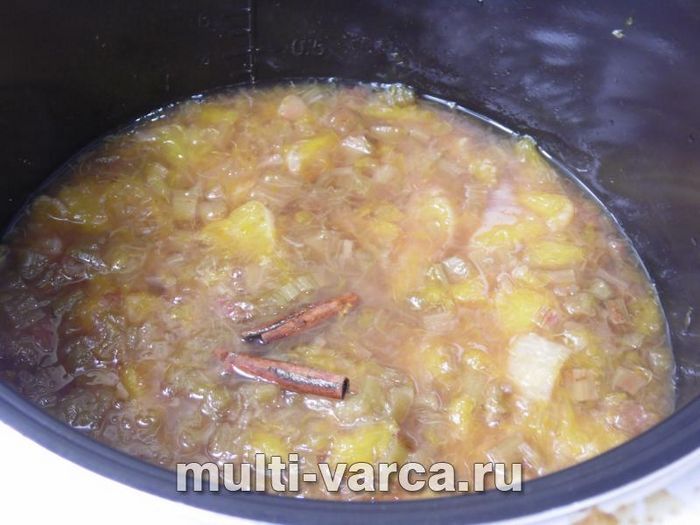 Варення з ревеню та апельсинів