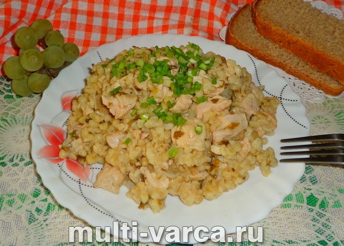 Булгур з індичкою в мультиварці