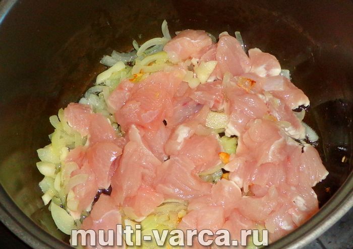 Булгур з індичкою в мультиварці