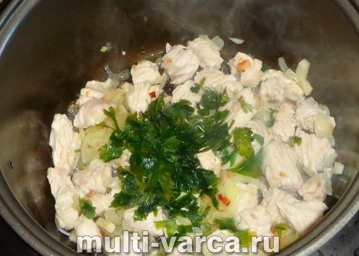 Булгур з індичкою в мультиварці