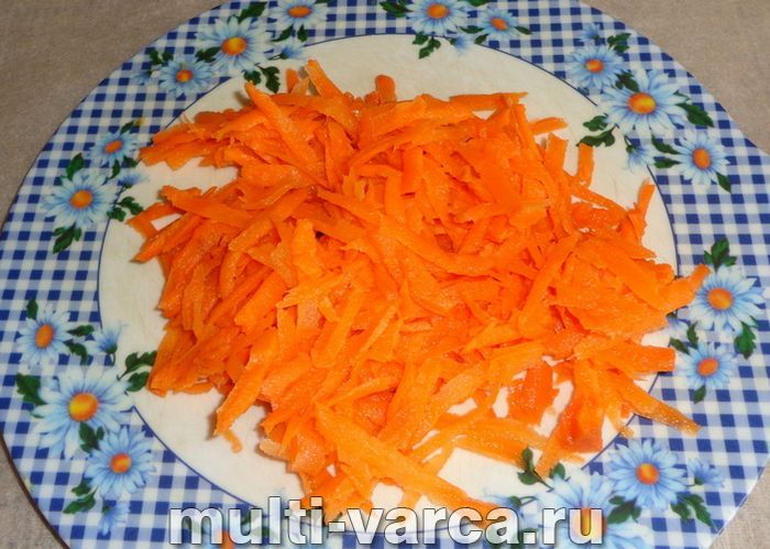 Бурий рис з овочами в мультиварці