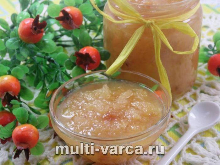 Джем із груш та айви з родзинками